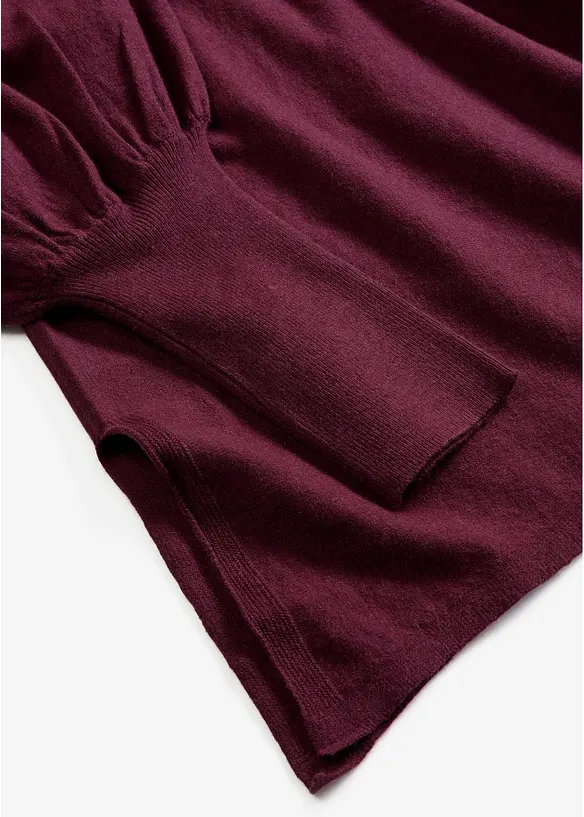 Maglione oversize con fondo a punte, bonprix