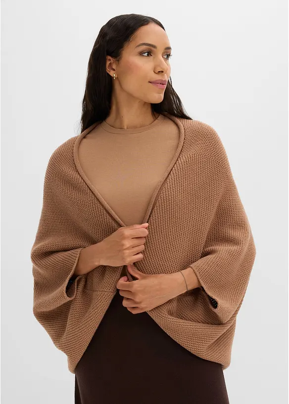 Cardigan stile poncho, bonprix