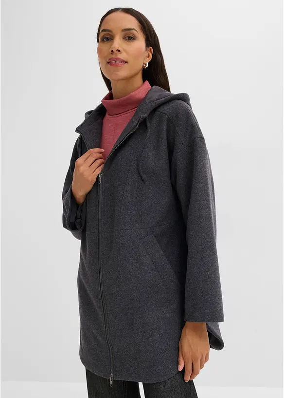Giacca da mezza stagione, simil lana, bonprix