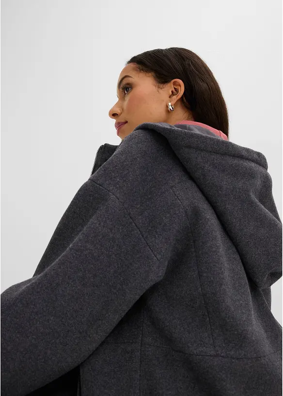 Giacca da mezza stagione, simil lana, bonprix