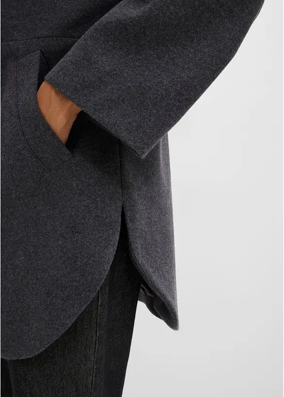 Giacca da mezza stagione, simil lana, bonprix
