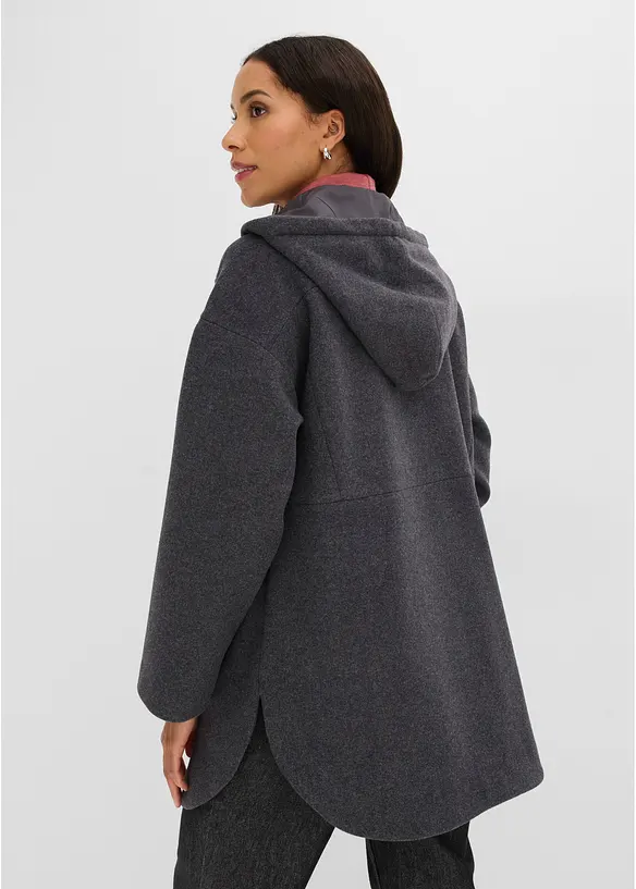 Giacca da mezza stagione, simil lana, bonprix