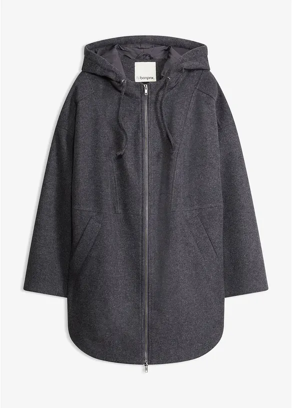 Giacca da mezza stagione, simil lana, bonprix