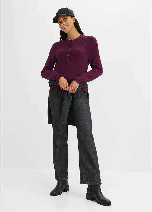 Maglione in misto cotone, bonprix
