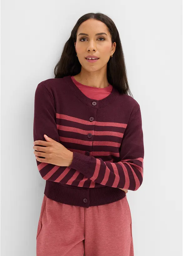 Cardigan corto in misto cotone, bonprix