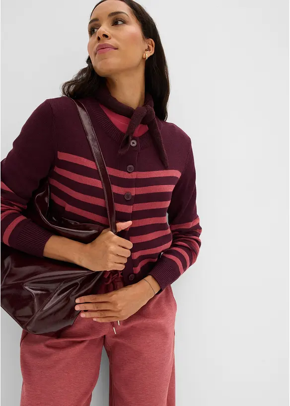Cardigan corto in misto cotone, bonprix