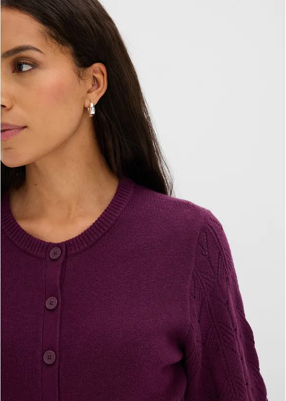 Cardigan traforato, bonprix