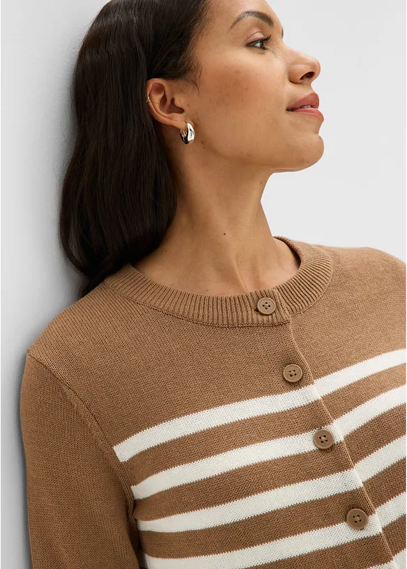 Cardigan corto in misto cotone, bonprix