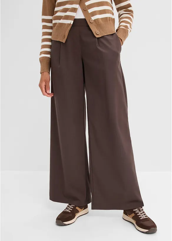 Pantaloni a palazzo in misto viscosa, bonprix