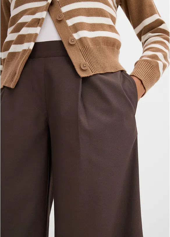 Pantaloni a palazzo in misto viscosa, bonprix