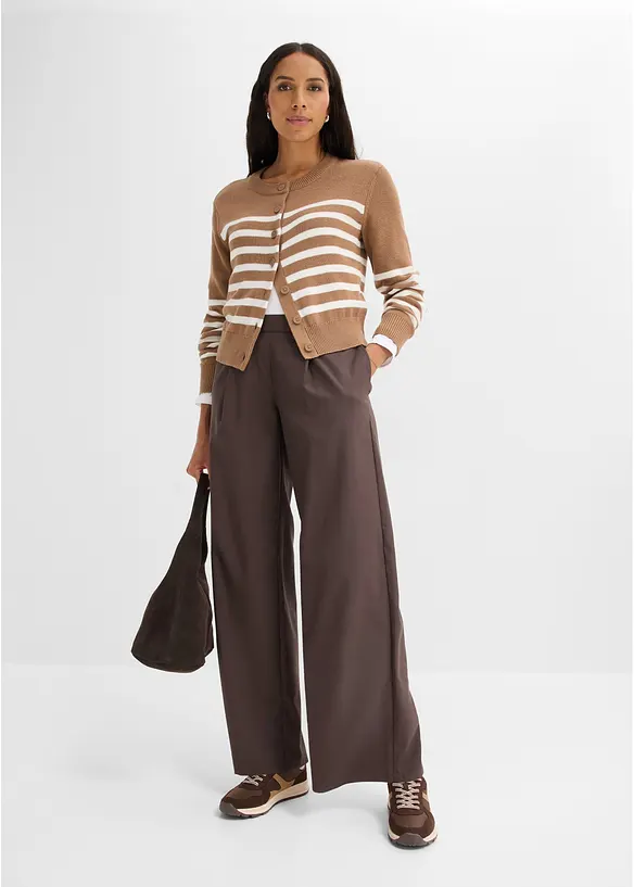 Pantaloni a palazzo in misto viscosa, bonprix