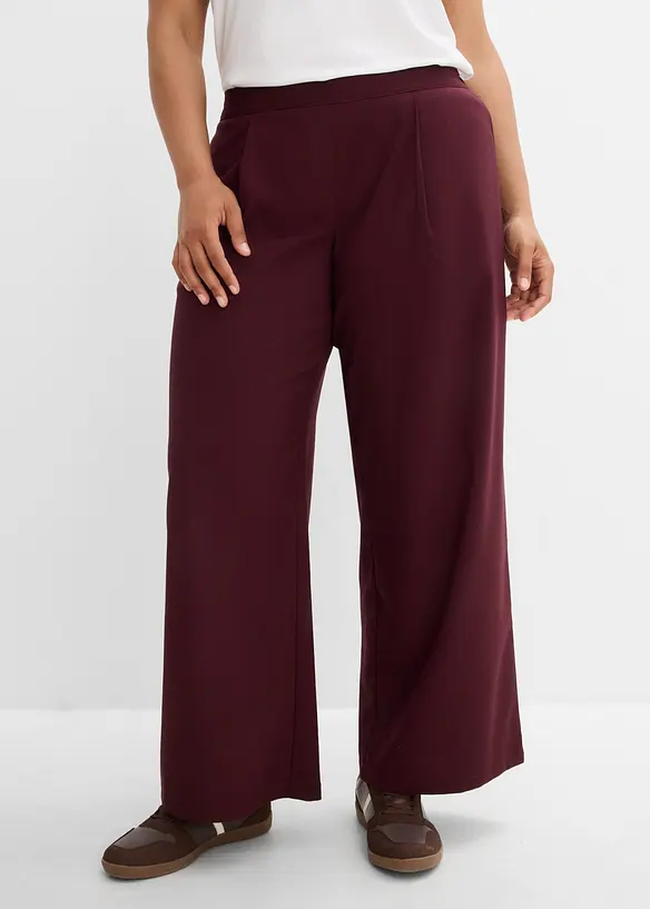 Pantaloni a palazzo in misto viscosa, bonprix
