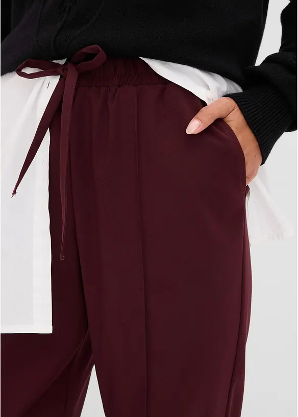 Pantaloni jogger in misto viscosa, bonprix