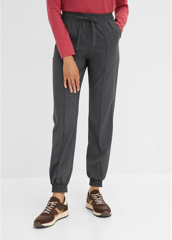 Pantaloni jogger in misto viscosa, bonprix