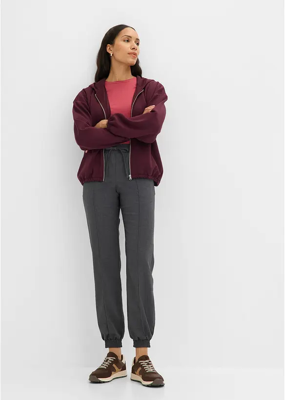 Pantaloni jogger in misto viscosa, bonprix