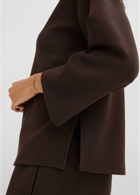 Felpa in tessuto effetto neoprene, bonprix