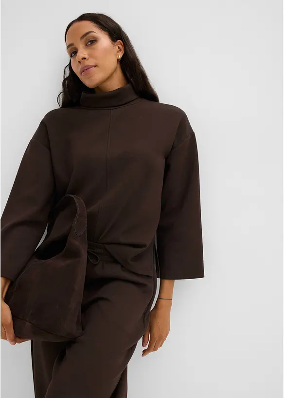 Felpa in tessuto effetto neoprene, bonprix