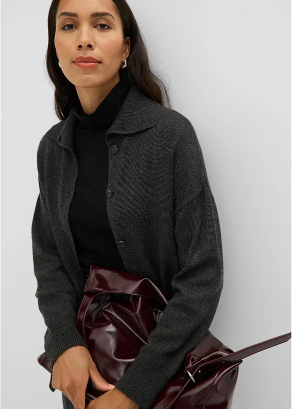 Cardigan in misto viscosa, bonprix