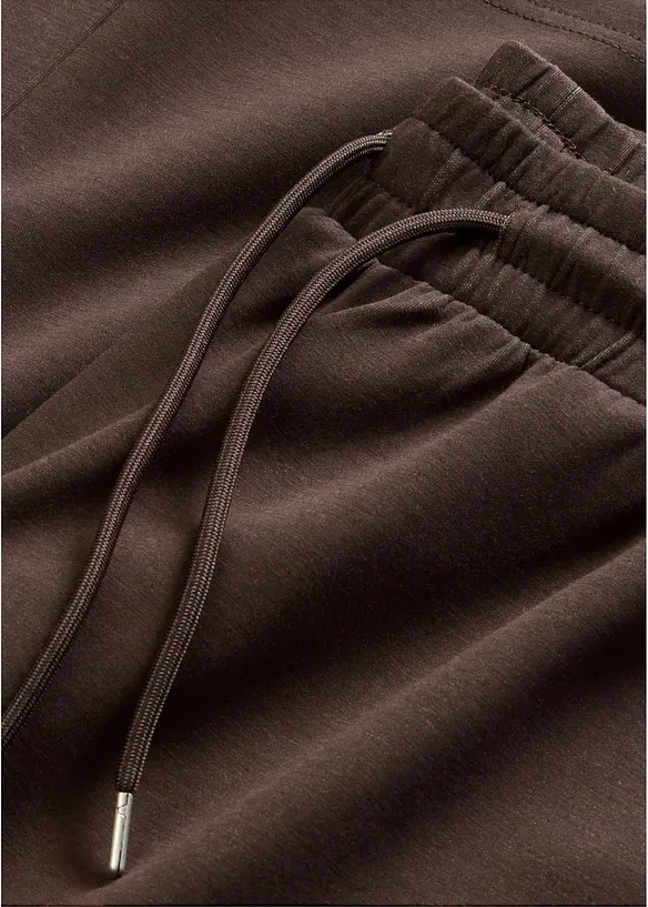 Pantaloni in felpa effetto neoprene, bonprix