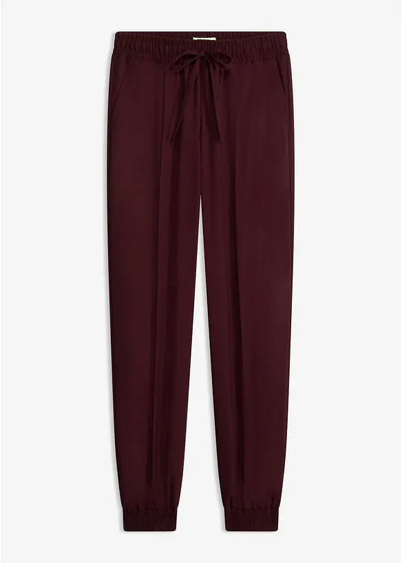 Pantaloni jogger in misto viscosa, bonprix