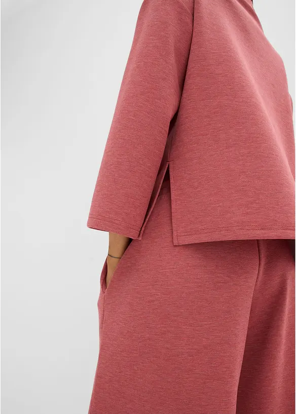 Felpa in tessuto effetto neoprene, bonprix