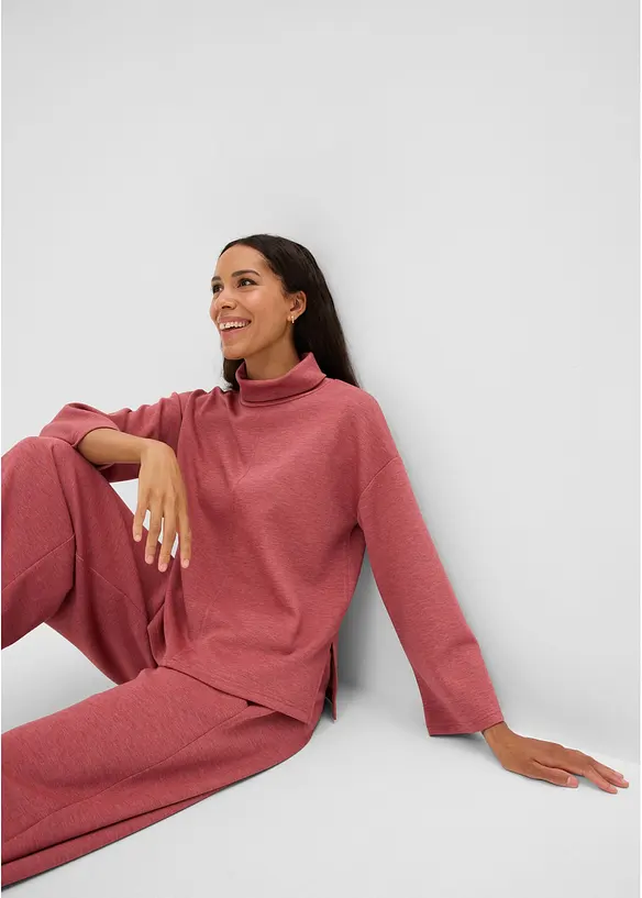 Felpa in tessuto effetto neoprene, bonprix