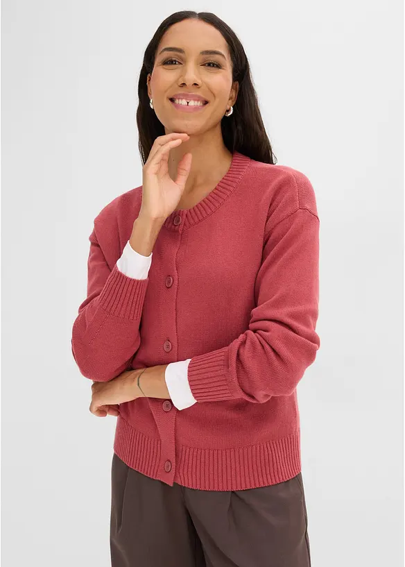 Cardigan corto in misto cotone, bonprix