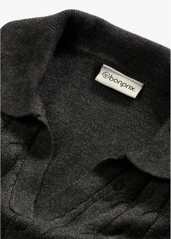 Maglione oversize con motivo a trecce, bonprix