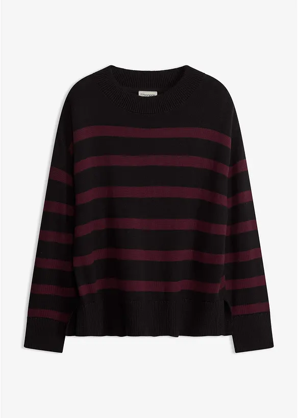 Maglione oversize in misto cotone, bonprix