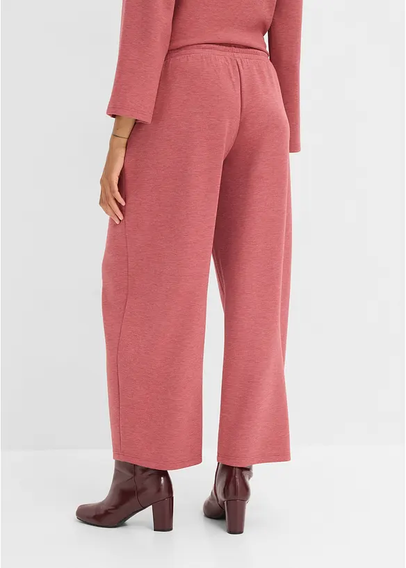Pantaloni in felpa effetto neoprene, bonprix