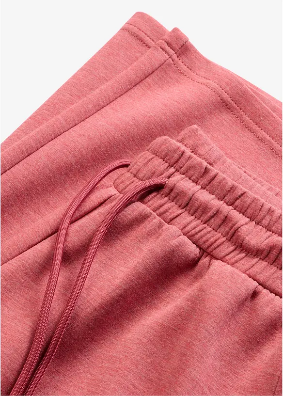 Pantaloni in felpa effetto neoprene, bonprix