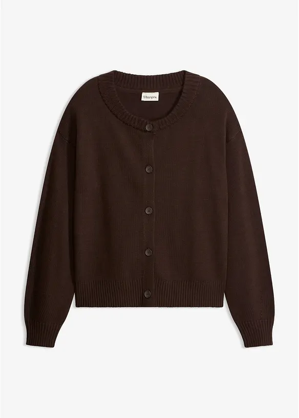 Cardigan corto in misto cotone, bonprix