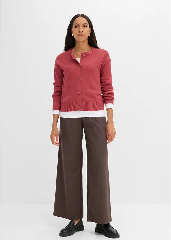 Cardigan corto in misto cotone, bonprix