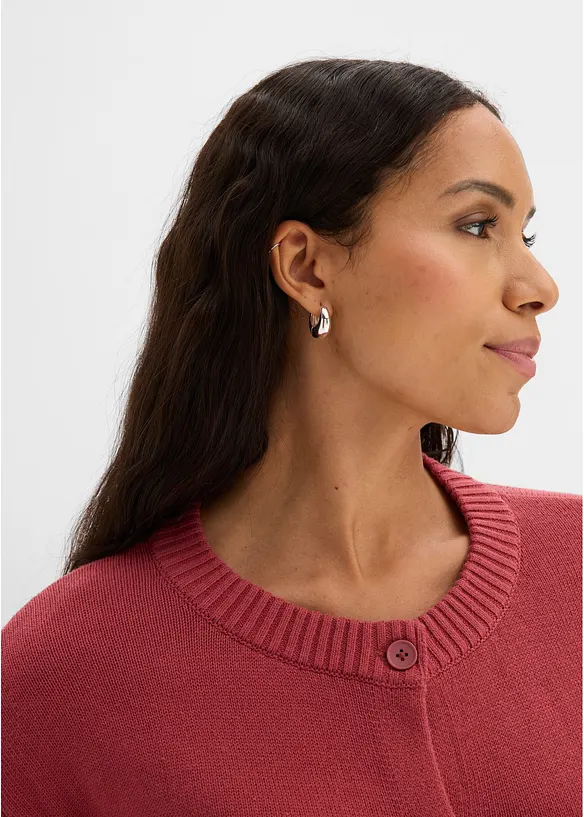 Cardigan corto in misto cotone, bonprix
