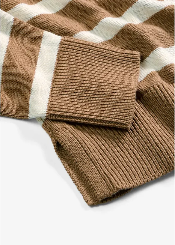 Maglione oversize in misto cotone, bonprix