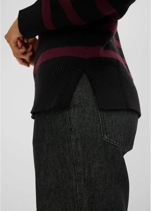 Maglione oversize in misto cotone, bonprix