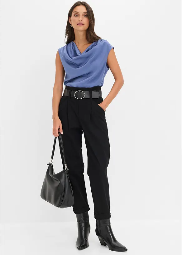 Top in satin fluido, bonprix