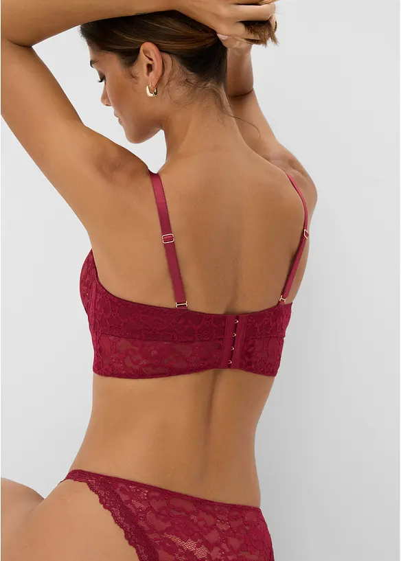 Reggiseno con ferretto in pizzo raffinato, bonprix