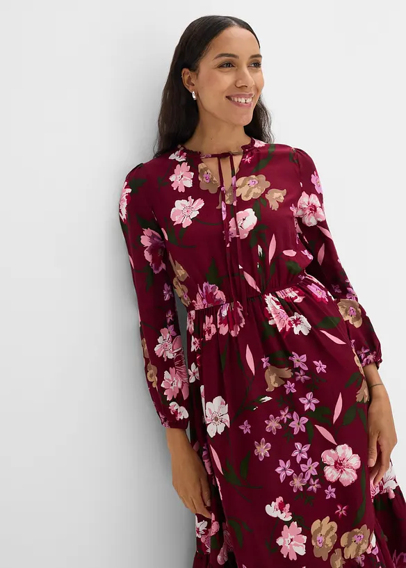 Abito midi in viscosa fluente, bonprix