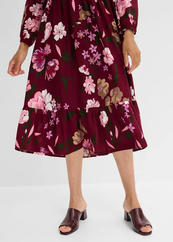 Abito midi in viscosa fluente, bonprix