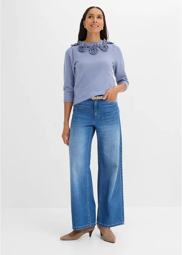 Maglione con maniche a sbuffo, bonprix