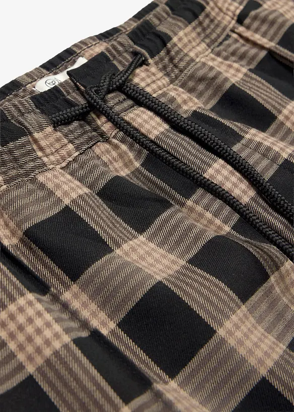 Pantaloni in simil lana con vita comoda, regular fit, bonprix