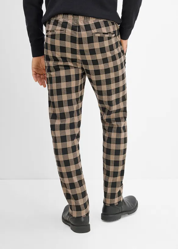 Pantaloni in simil lana con vita comoda, regular fit, bonprix