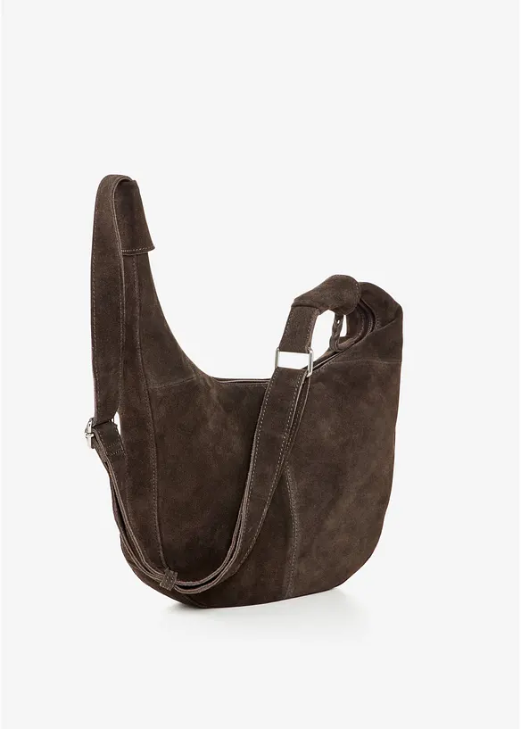 Borsa a tracolla in pelle scamosciata, bonprix