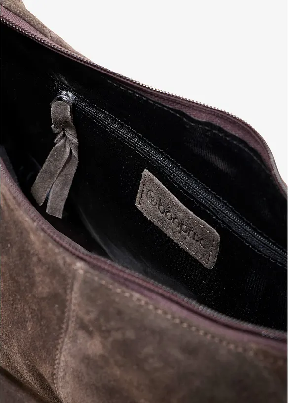Borsa a tracolla in pelle scamosciata, bonprix