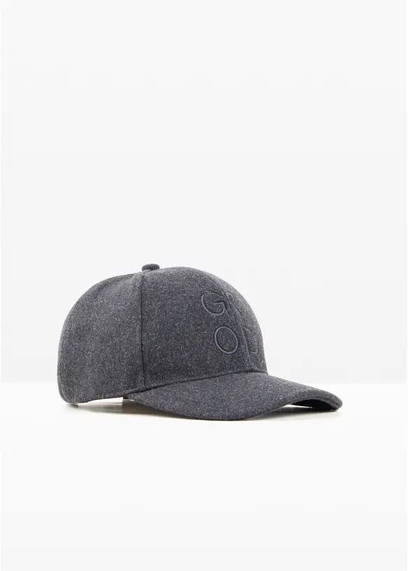 Cappello effetto lana con visiera, bonprix