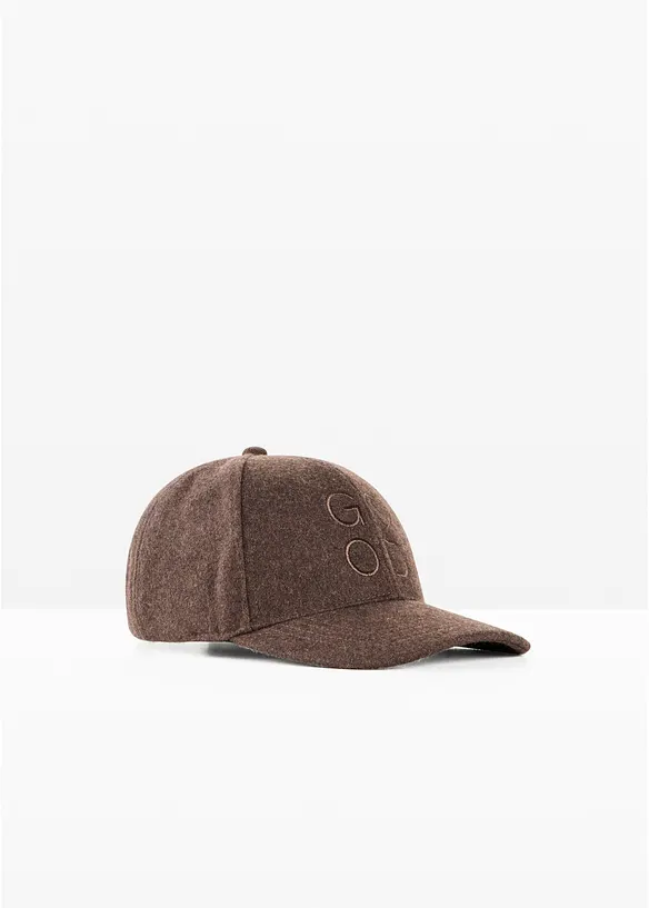 Cappello effetto lana con visiera, bonprix