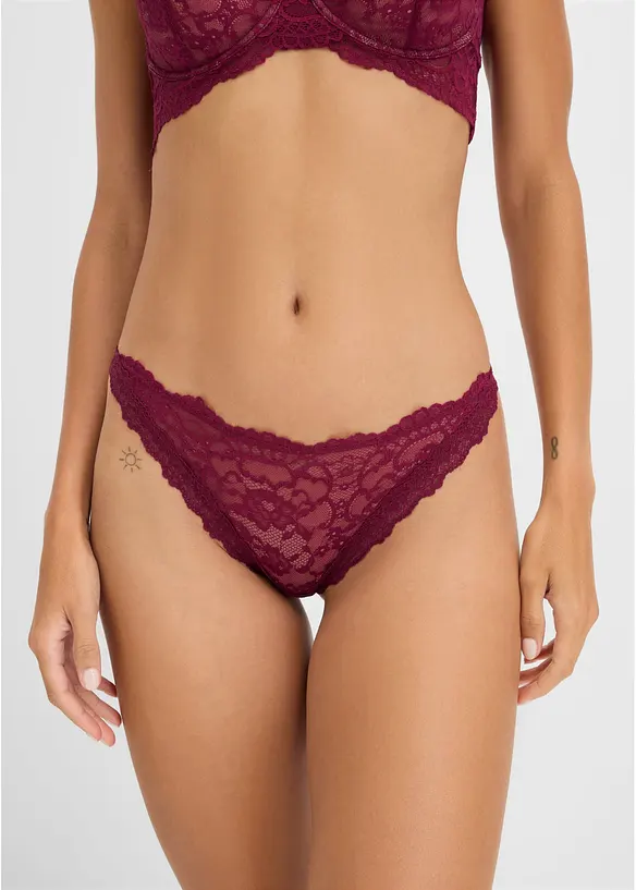 Mini slip in pizzo raffinato, bonprix