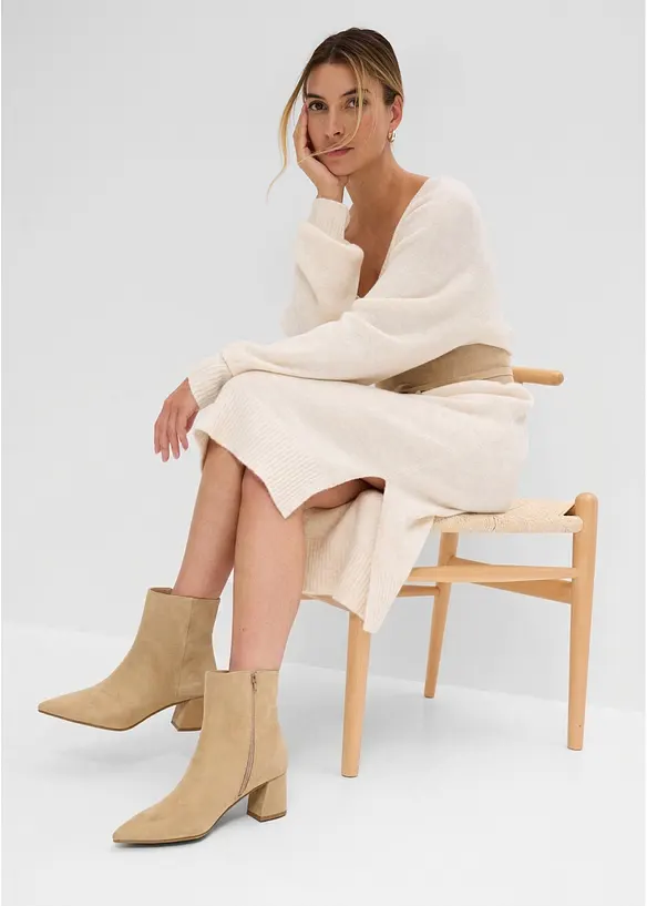 Abito midi oversize in maglia, bonprix