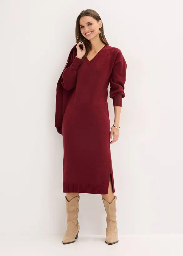 Abito midi oversize in maglia, bonprix